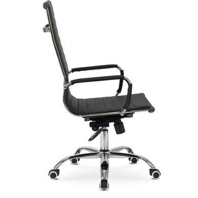 Стул офисный поворотный MEBEL ELITE FERNIS экокожа Черный фотография