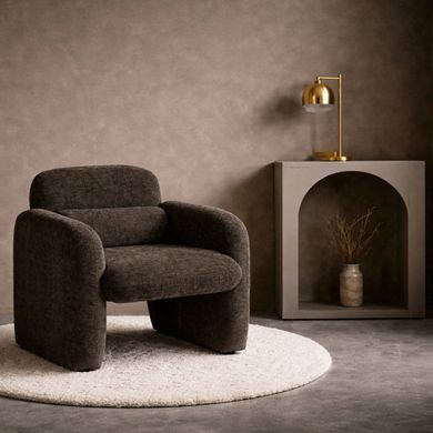 Крісло MEBEL ELITE TOGO Коричневий фотографія