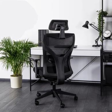 Стул офисный вращающийся MEBEL ELITE SPIRAL Черный фотография