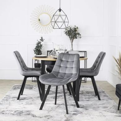 Стул бархатный MEBEL ELITE RICK Velvet Серый фотография