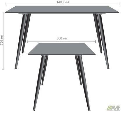 Cтол обеденный Lyon AMF 140X80 Черный фотография