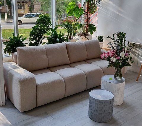 Диван розкладний SOHO Perfect Home Польща Світло-бежевий фотографія
