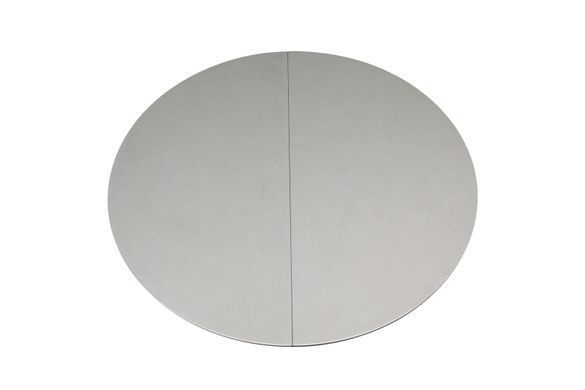 Стіл розкладний GENEWA CERAMIC Intarsio 105(140)x105 бежевий/чорний фотографія