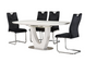 Стіл розкладний TML-765 VETRO 140x85 Матовий Білий