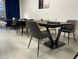 Стіл розкладний ELVI BLACK MARBLE Concepto 120(180)x80 Кераміка Матовий Чорний