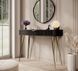 Стіл туалетний Perfect Home Ланте / Lante 1S/100 з 1 шухлядою і золотими ніжками Чорний фотографія