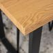Стіл MEBEL ELITE ALTE 120х65 см Золотий дуб / Чорний
