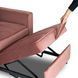 Крісло розкладне MEBEL ELITE SOLOR Velvet Рожевий
