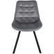 Стул бархатный MEBEL ELITE RICK Velvet Серый