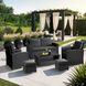 Комплект садових меблів MEBEL ELITE COLORADO Темно Сірий
