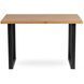 Стіл MEBEL ELITE ALTE 120х65 см Золотий дуб / Чорний