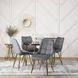 Стул бархатный MEBEL ELITE CARO Velvet Серый