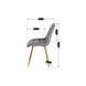 Стул бархатный MEBEL ELITE CARO Velvet Серый