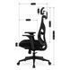 Стул офисный вращающийся MEBEL ELITE SPIRAL Черный