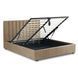 Кровать двуспальная бархатная 160x200 MEBEL ELITE MARI Velvet Беж