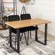 Стіл MEBEL ELITE ALTE 120х65 см Золотий дуб / Чорний