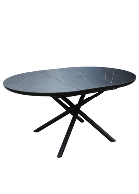 Стол Раскладной DAOSUN DT 8115 110/150x110 Черный Керамика фотография