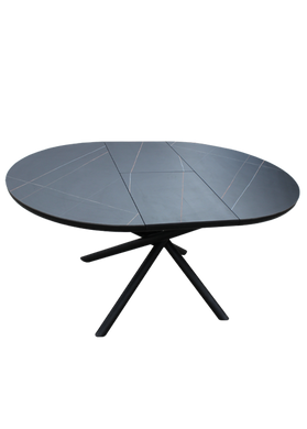 Стол Раскладной DAOSUN DT 8115 110/150x110 Черный Керамика фотография