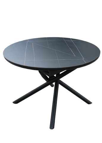 Стол Раскладной DAOSUN DT 8115 110/150x110 Черный Керамика фотография