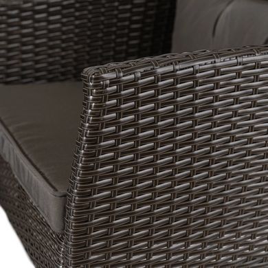 Комплект садових меблів MEBEL ELITE ATLANTA Чорний