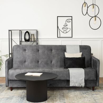 Диван раскладной MEBEL ELITE TIVOLI 198 см Серый фотография