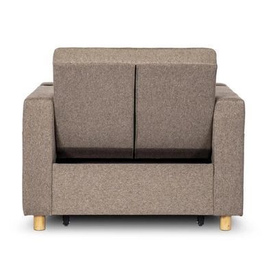 Крісло розкладне MEBEL ELITE SOLOR тканина Бежевий фотографія
