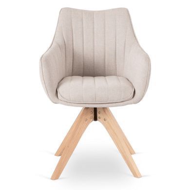 Стілець поворотний MEBEL ELITE LEMON Світло-бежевий фотографія