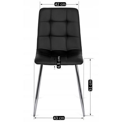 Стул бархатный MEBEL ELITE ENZO Черный фотография