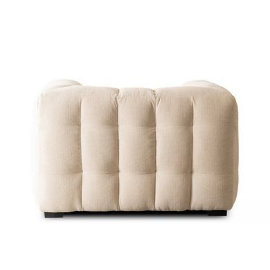 Крісло MODERNO 1S MEBEL ELITE 135 см тканина Кремовий фотографія