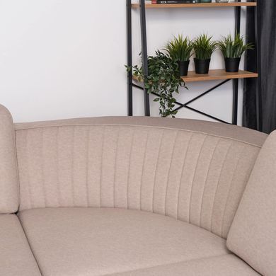 Кутовий диван MEBEL ELITE FLIN 250&nbsp;см Беж (правий) фотографія