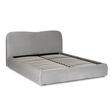 Кровать двуспальная MEBEL ELITE BRISTOL 140x200 см Серая фотография