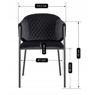Стул MEBEL ELITE INNES 2 Черный фотография