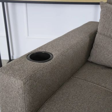 Крісло розкладне MEBEL ELITE SOLOR тканина Бежевий фотографія