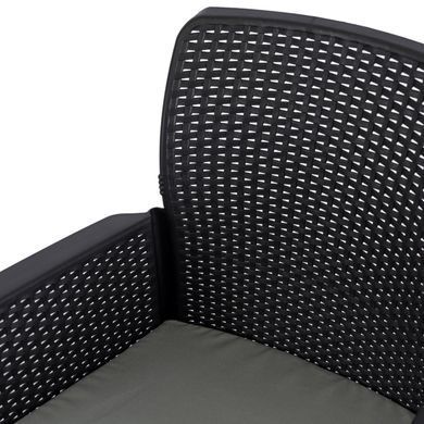 Комплект садових меблів MEBEL ELITE FRESNO Чорний