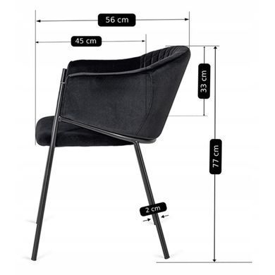 Стул MEBEL ELITE INNES 2 Черный фотография