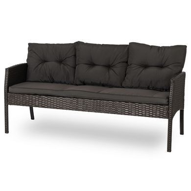 Комплект садових меблів MEBEL ELITE ATLANTA Чорний