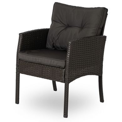 Комплект садових меблів MEBEL ELITE ATLANTA Чорний