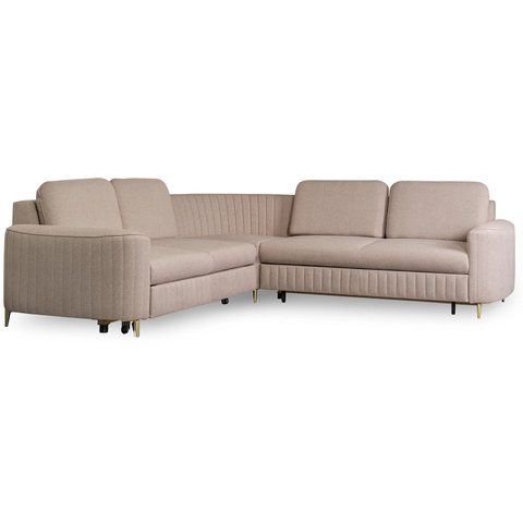 Кутовий диван MEBEL ELITE FLIN 250&nbsp;см Беж (правий) фотографія