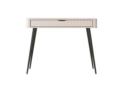 Стіл туалетний Perfect Home Ланте / Lante 1S/100 з 1 шухлядою і чорними ніжками Беж фотографія