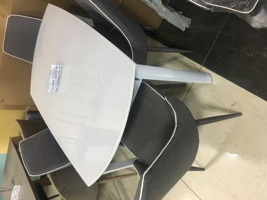 Стіл розкладний T-600 VETRO 120(180)x80 Білий Мат фотографія