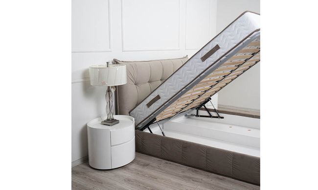 Кровать ТЕАНА Velvet Prestol 180x200 Беж фотография