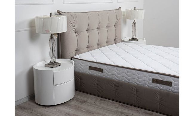 Кровать ТЕАНА Velvet Prestol 180x200 Беж фотография