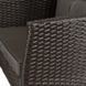 Комплект садових меблів MEBEL ELITE ATLANTA Чорний