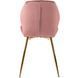 Стул бархатный MEBEL ELITE LUCKY Velvet Розовый / Золотой
