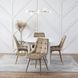 Стілець оксамитовий MEBEL ELITE RODRI Velvet Бежевий / Натуральний