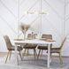 Стілець оксамитовий MEBEL ELITE RODRI Velvet Бежевий / Натуральний