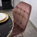 Стул бархатный MEBEL ELITE LUCKY Velvet Розовый / Золотой
