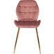 Стул бархатный MEBEL ELITE LUCKY Velvet Розовый / Золотой