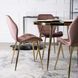 Стул бархатный MEBEL ELITE LUCKY Velvet Розовый / Золотой