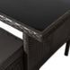 Комплект садових меблів MEBEL ELITE ATLANTA Чорний